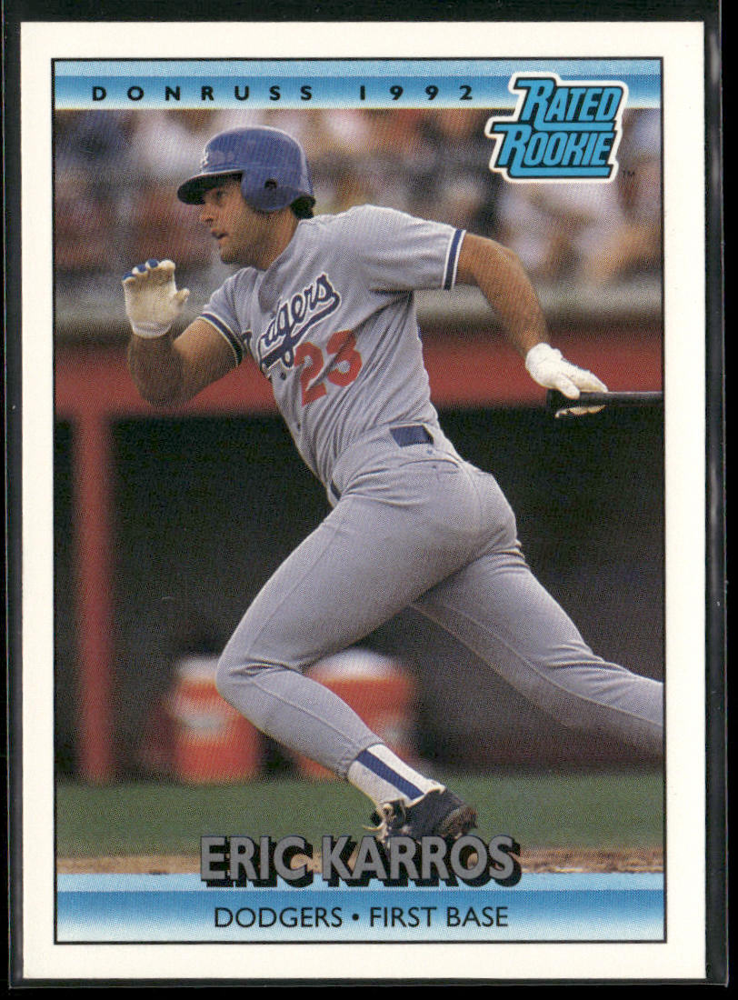 Eric Karros 1992 Donruss #16 Los Angeles Dodgers front