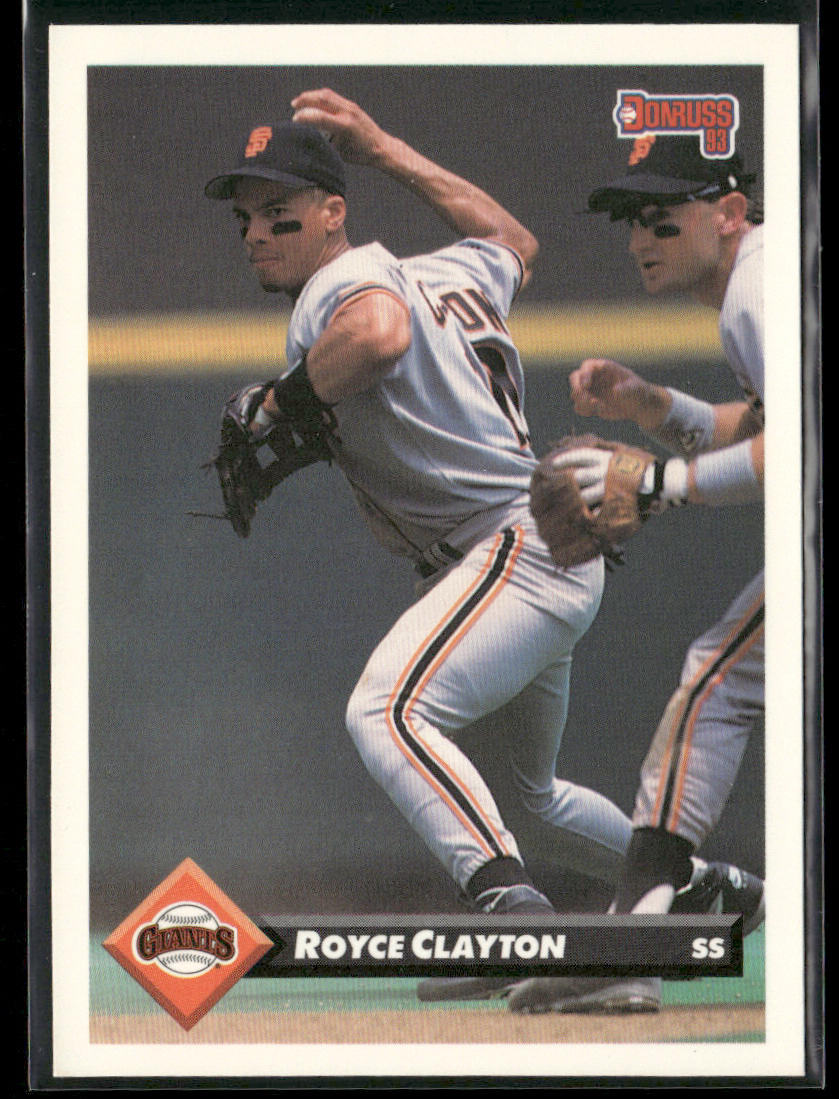 Royce Clayton 1993 Donruss #208 San Francisco Giants front