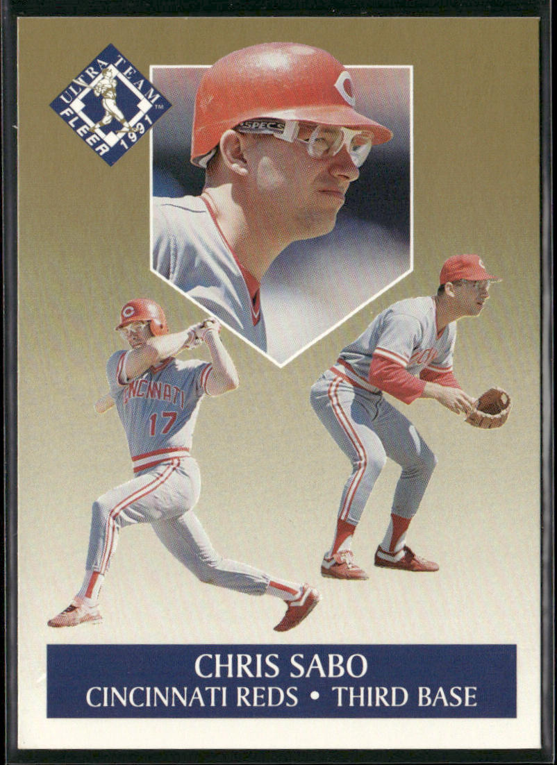 Chris Sabo 1991 Ultra Ultra Team (Ultra Gold) #9 Cincinnati Reds