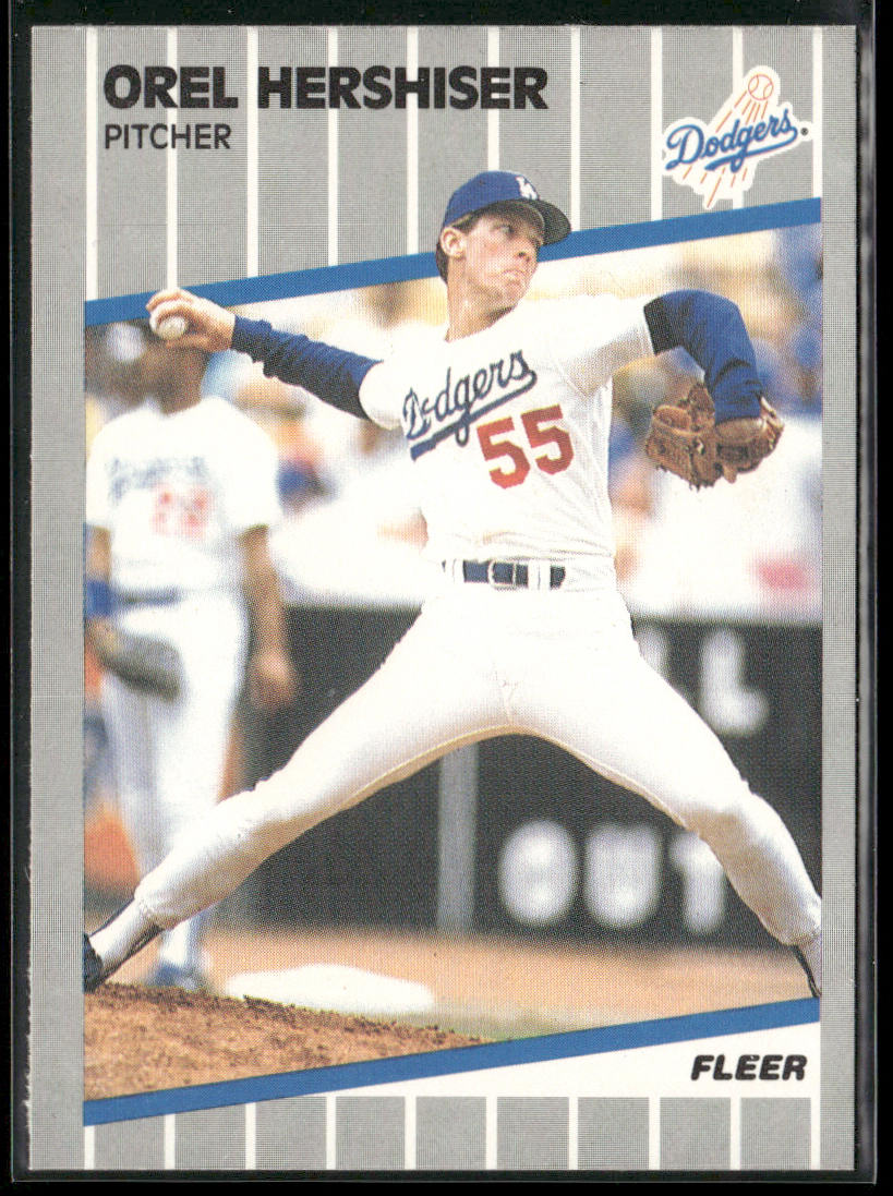 Orel Hershiser 1989 Fleer #62 Los Angeles Dodgers