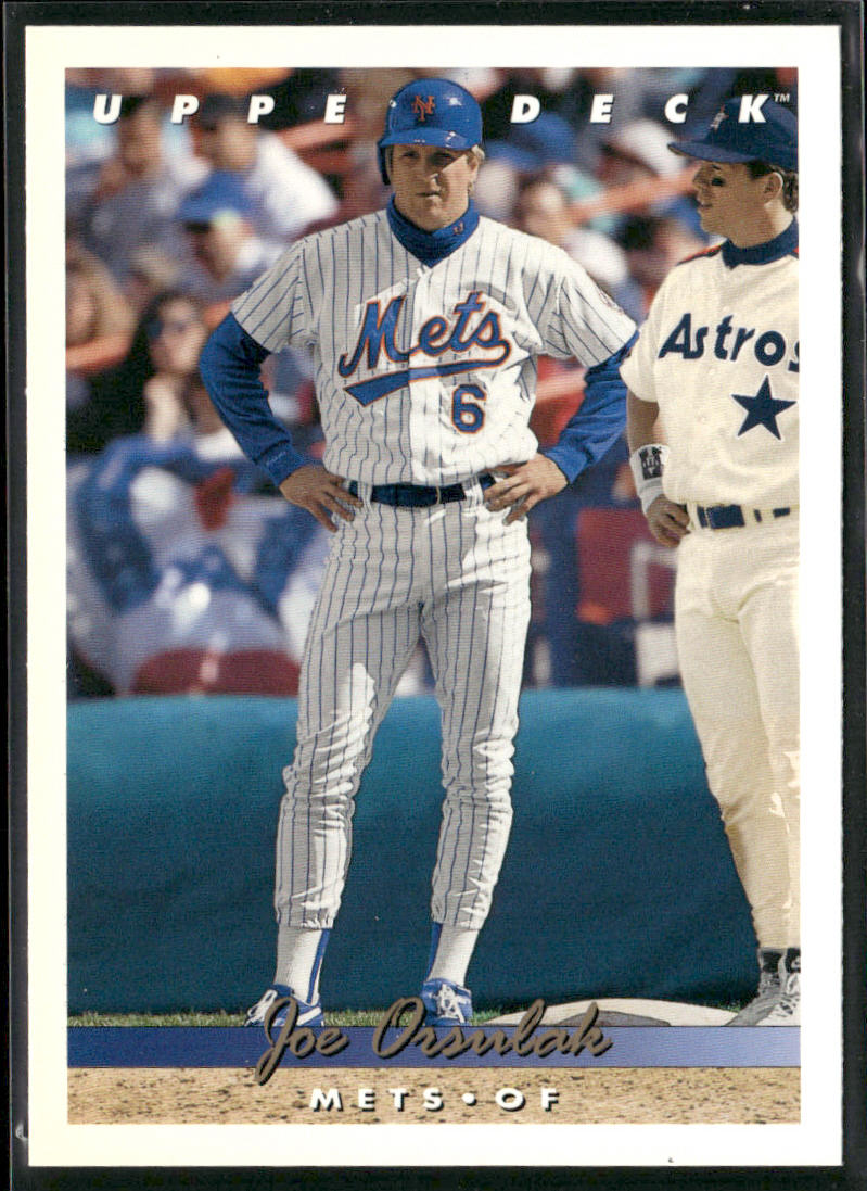 Joe Orsulak 1993 Upper Deck #712 New York Mets front