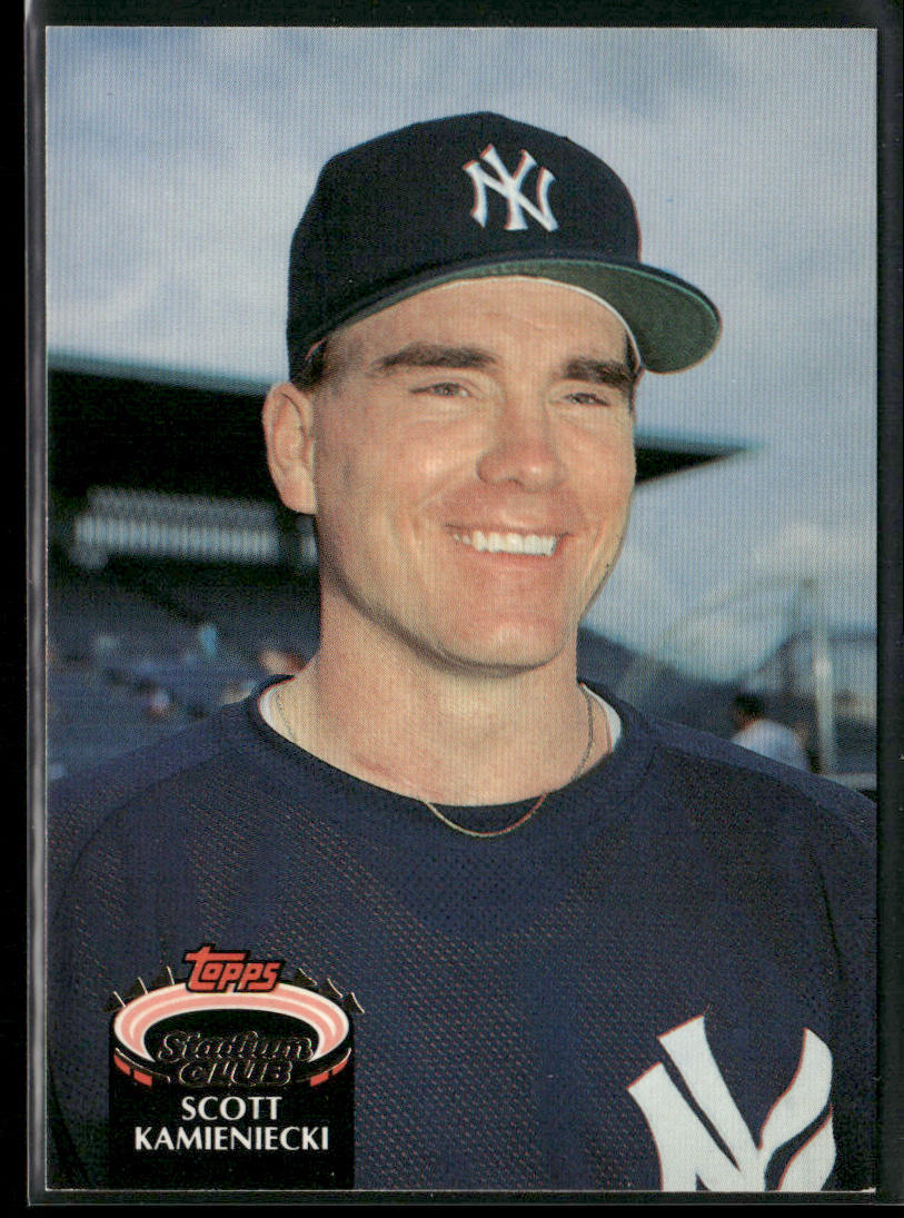 Scott Kamieniecki 1992 Stadium Club #649 New York Yankees