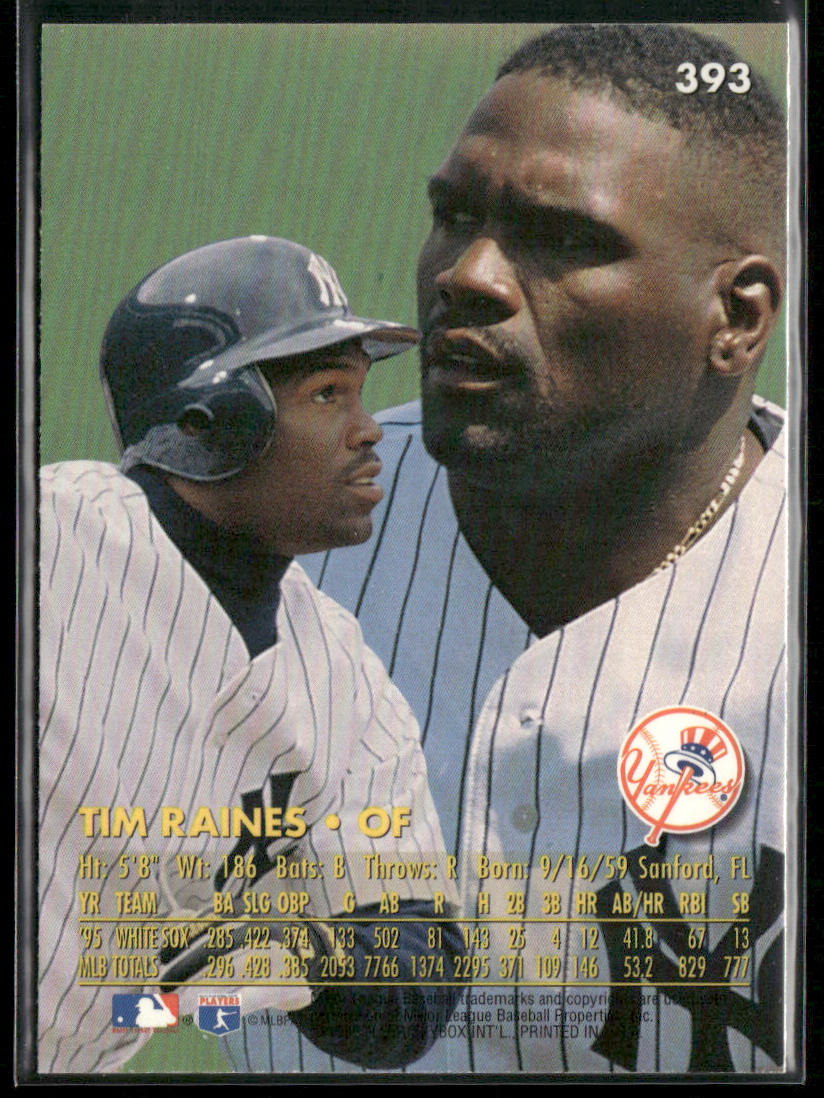 Tim Raines 1996 Ultra #393 New York Yankees