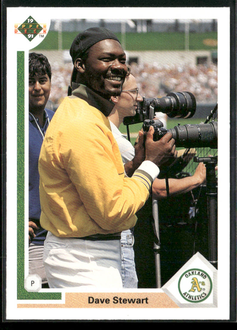 Dave Stewart 1991 Upper Deck #127b Oakland Athletics