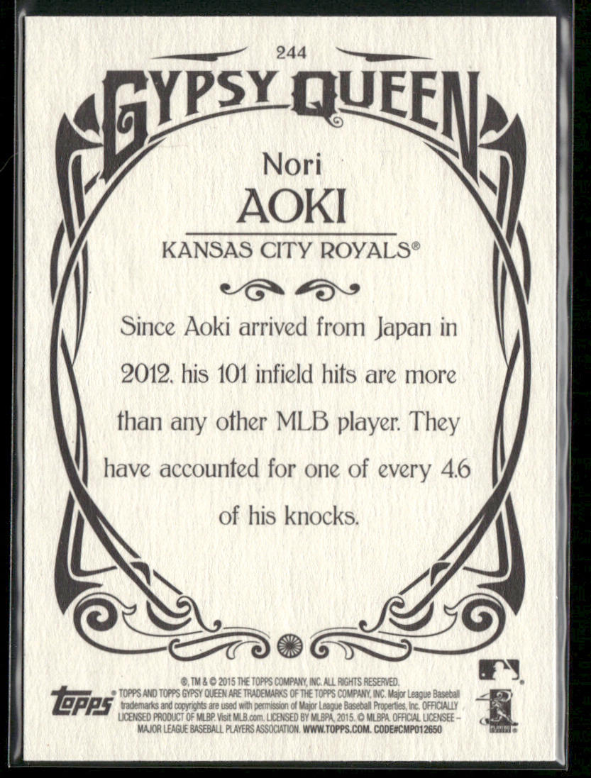Nori Aoki 2015 Topps Gypsy Queen #244 Kansas City Royals