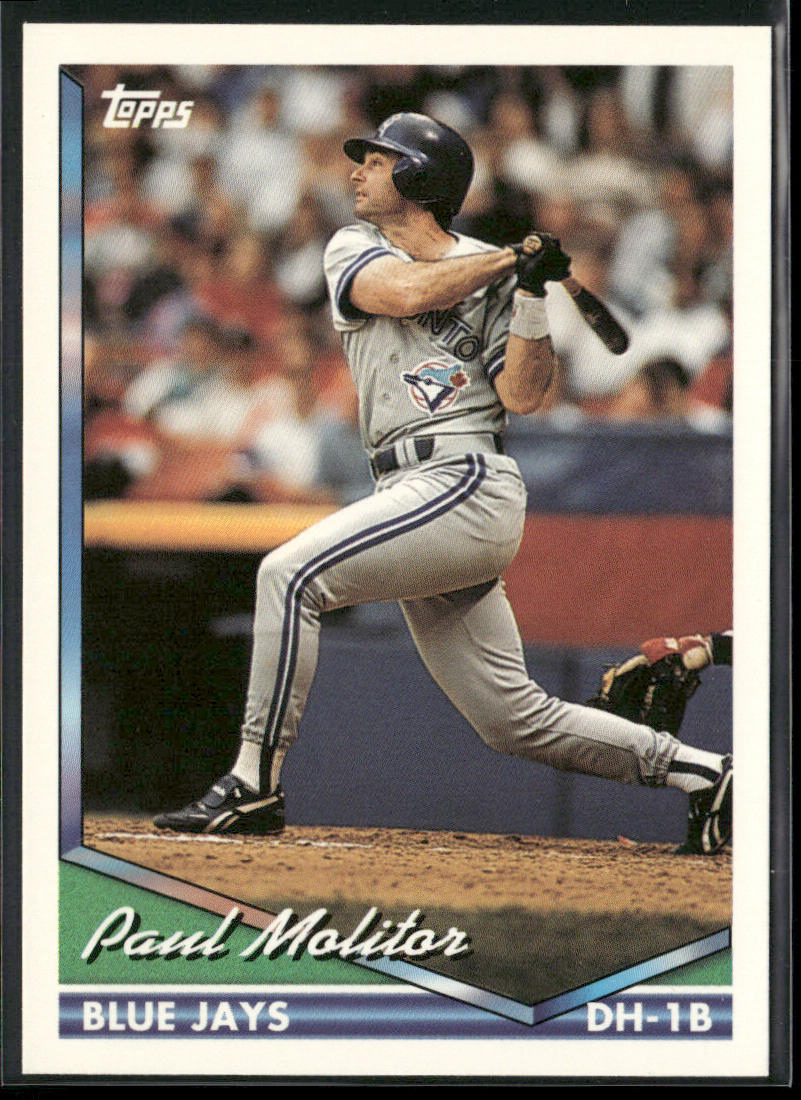Paul Molitor 1994 Topps #540 Toronto Blue Jays