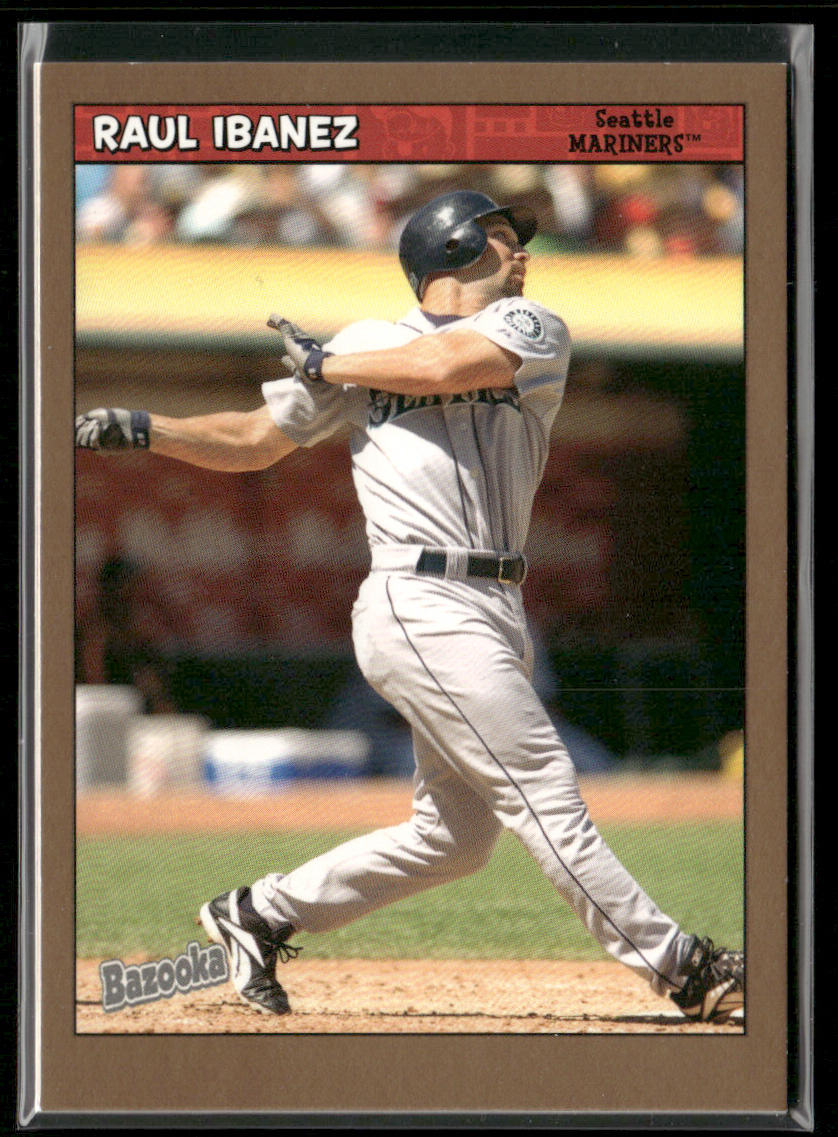 Raul Ibanez 2006 Bazooka Gold Chunks #136 Seattle Mariners