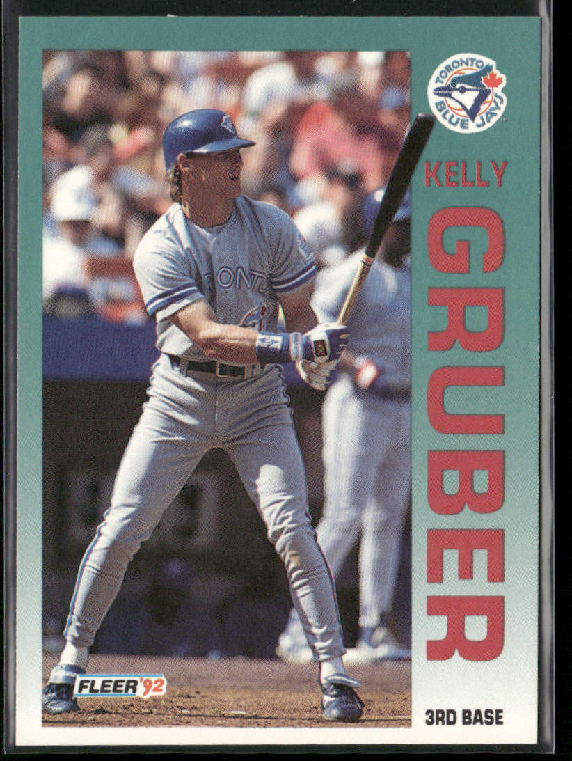 Kelly Gruber 1992 Fleer #329 Toronto Blue Jays