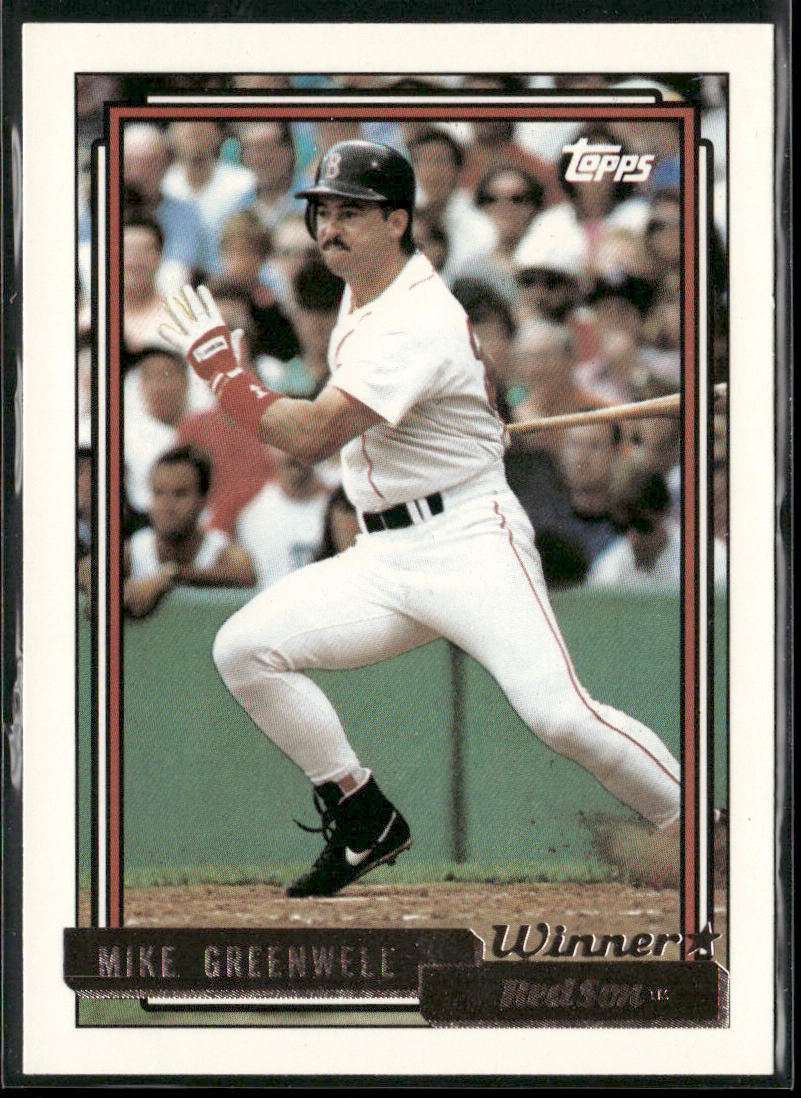 Mike Greenwell 1992 Topps Gold Winners #113 Boston Red Sox