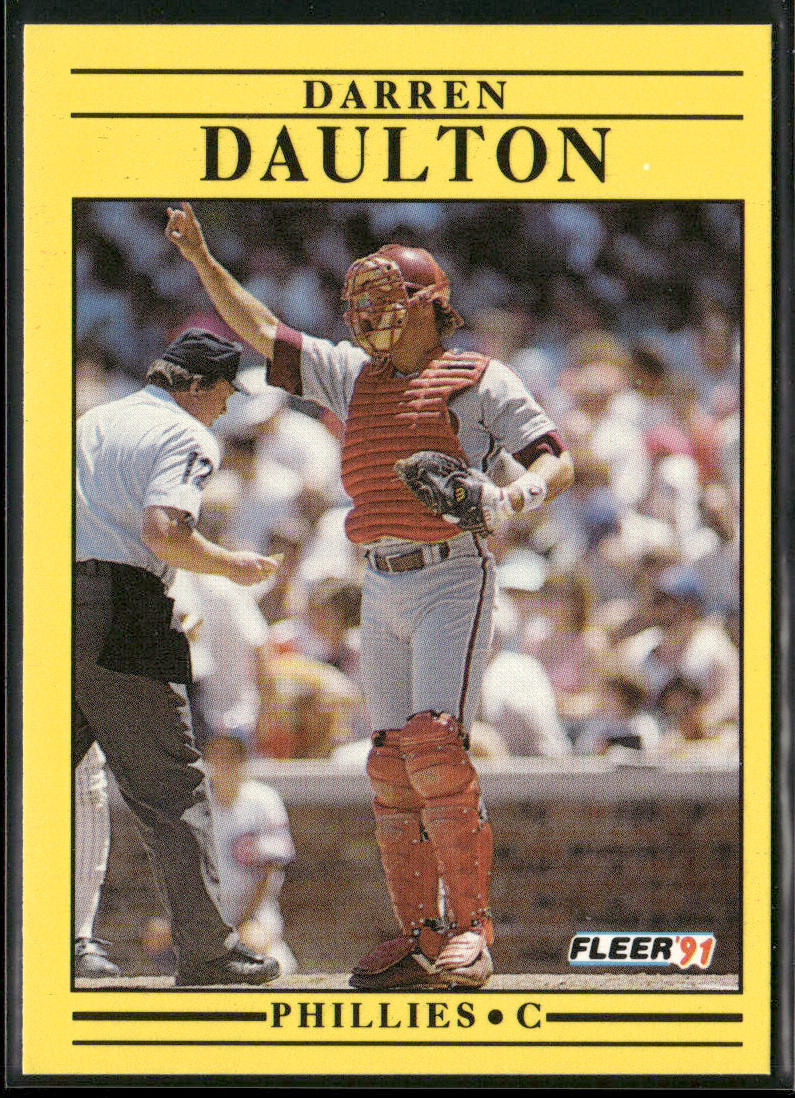 Darren Daulton 1991 Fleer #393b Philadelphia Phillies