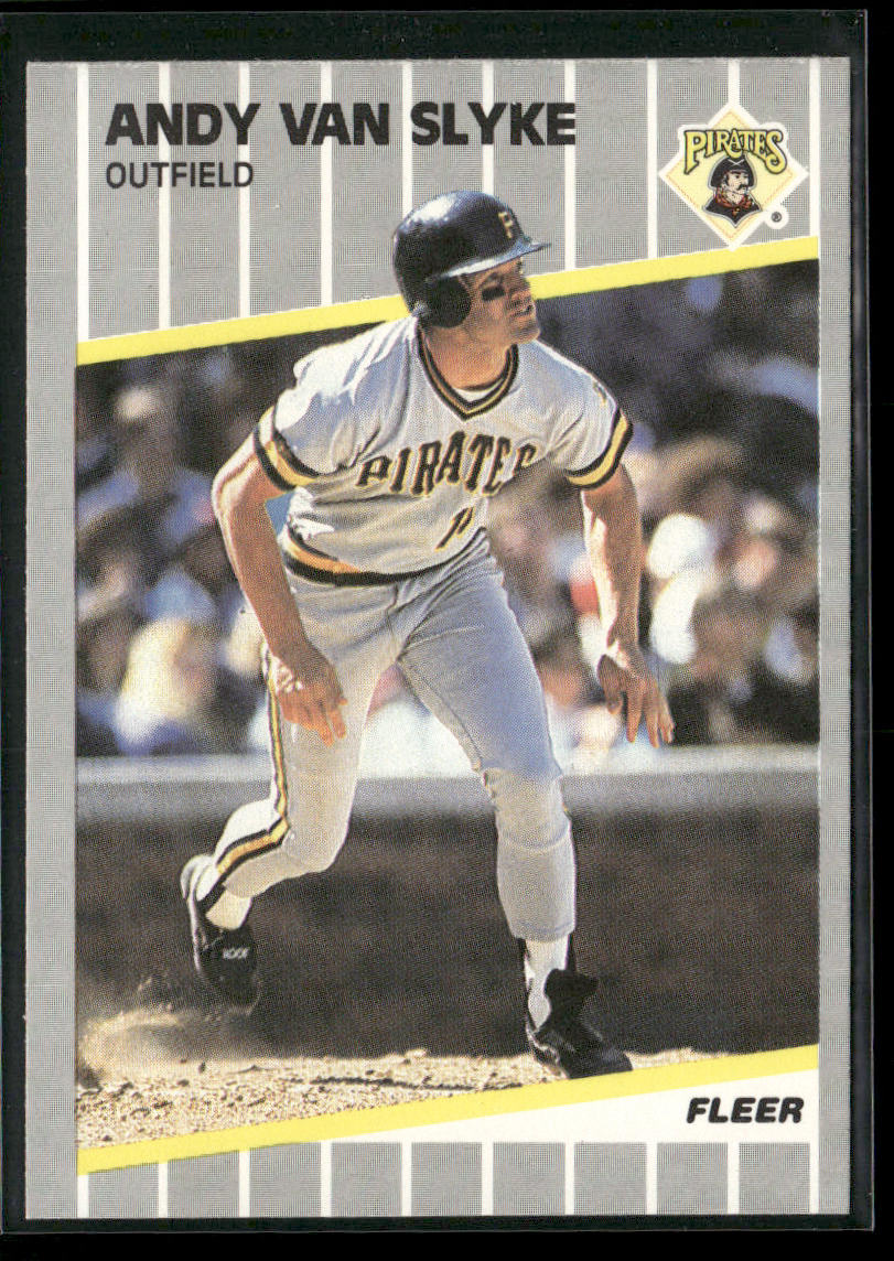 Andy Van Slyke 1989 Fleer #222 Pittsburgh Pirates