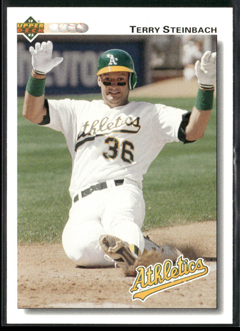 Terry Steinbach 1992 Upper Deck #473 Oakland Athletics