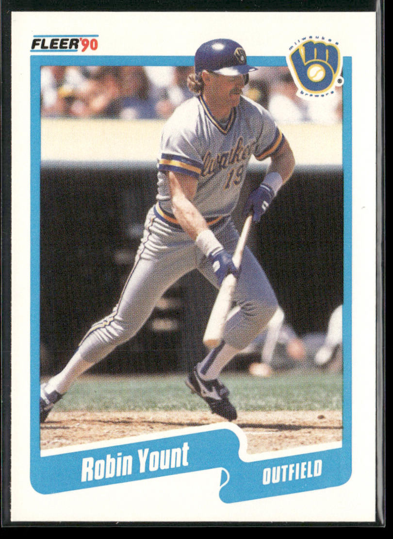 Robin Yount 1990 Fleer #340 Milwaukee Brewers