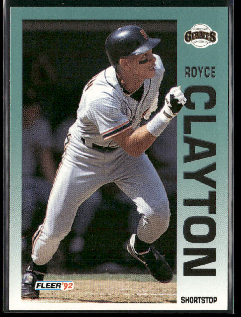 Royce Clayton 1992 Fleer #632b San Francisco Giants