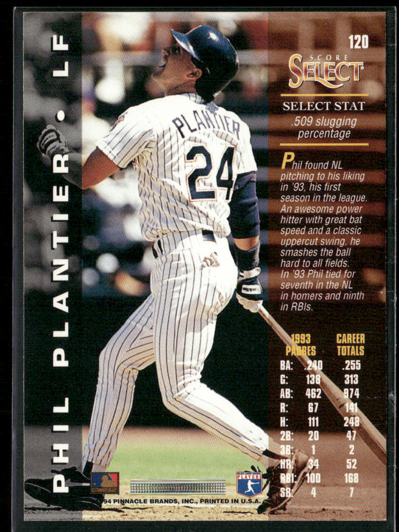 Phil Plantier 1994 Select #120 San Diego Padres