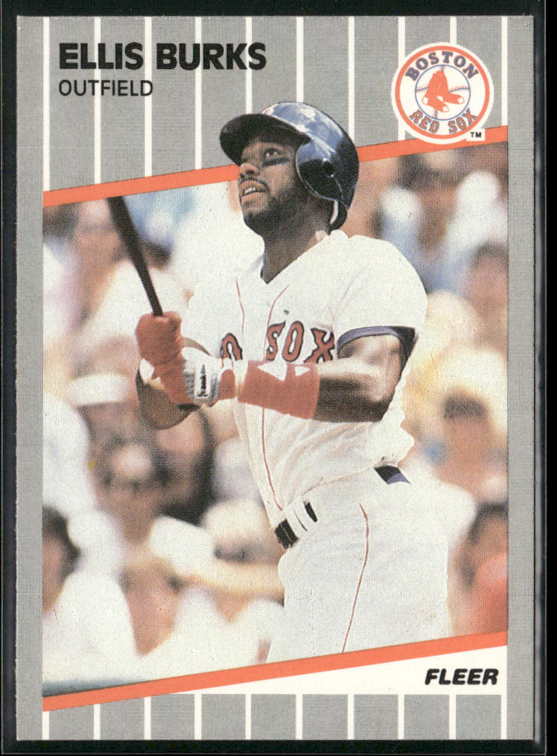 Ellis Burks 1989 Fleer #83 Boston Red Sox