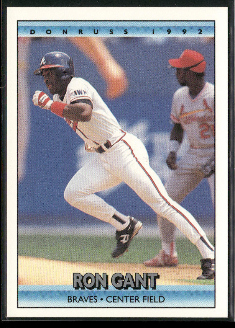 Ron Gant 1992 Donruss #284b Atlanta Braves