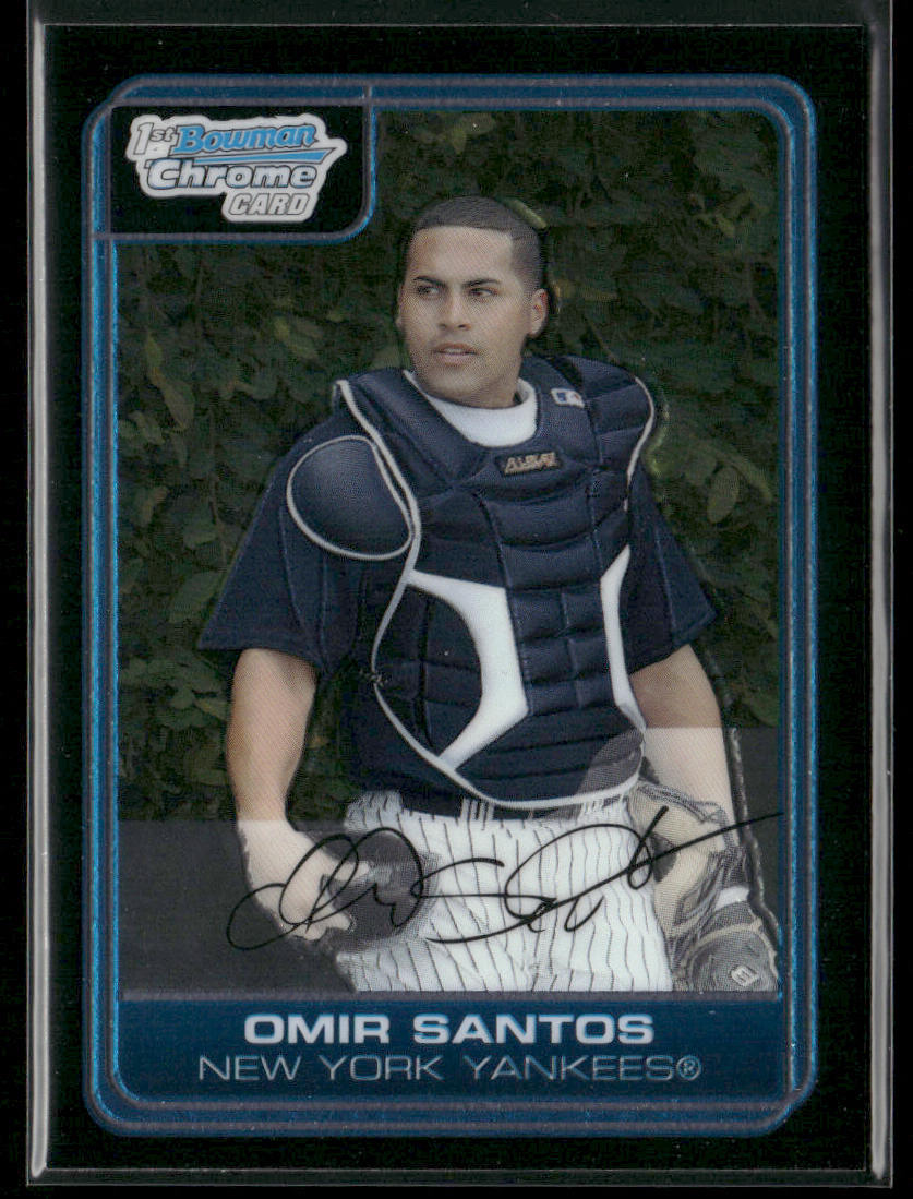 Omir Santos 2006 Bowman Chrome Prospects #BC75 New York Yankees