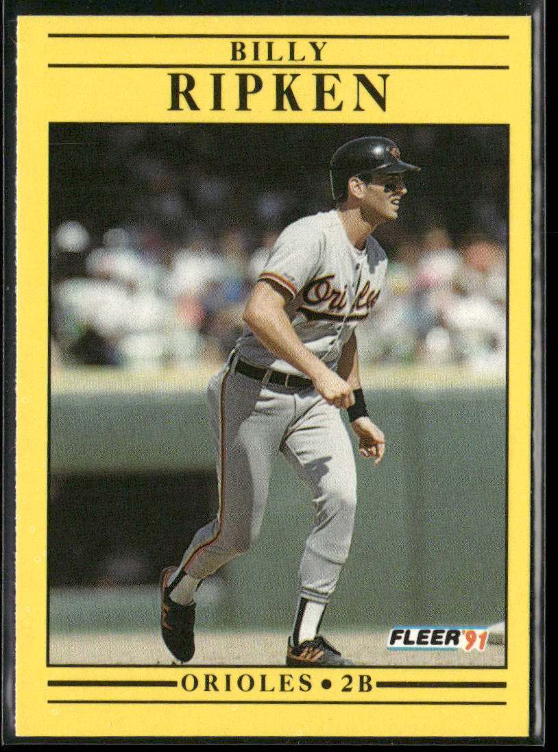 Billy Ripken 1991 Fleer #489 Baltimore Orioles