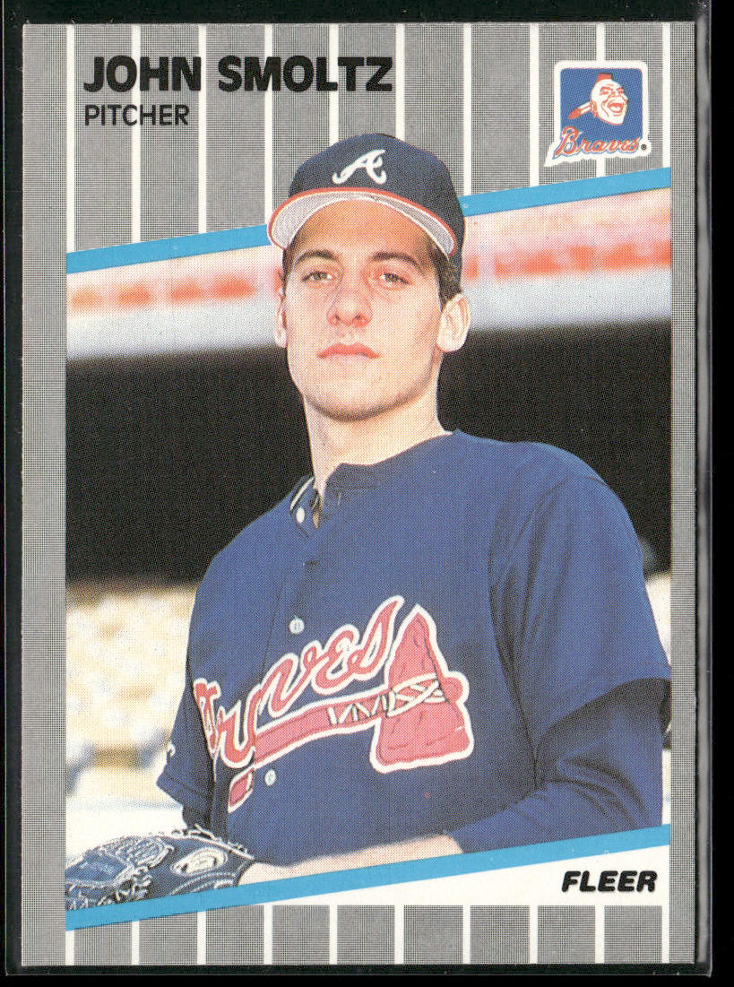 John Smoltz 1989 Fleer #602 RC Atlanta Braves
