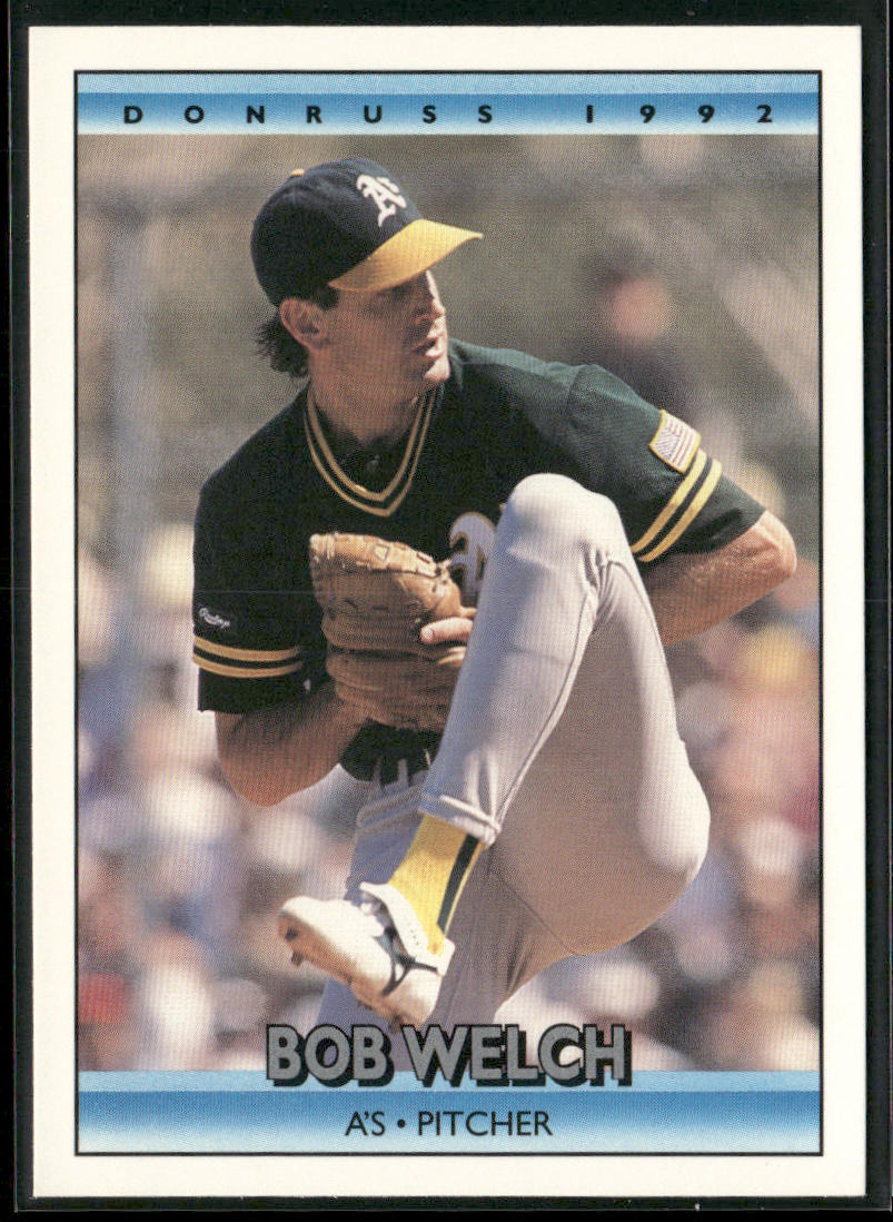 Bob Welch 1992 Donruss #190b Oakland Athletics