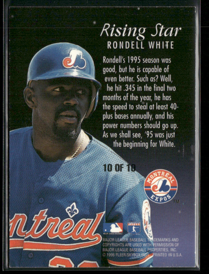 Rondell White 1996 Ultra Rising Stars #10 Montreal Expos