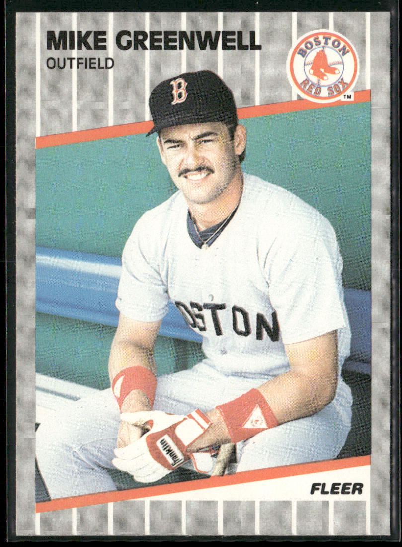 Mike Greenwell 1989 Fleer #90 Boston Red Sox