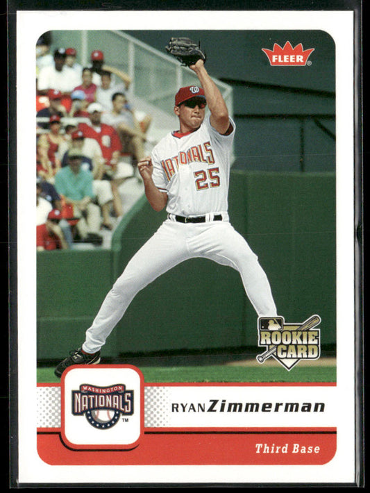 Ryan Zimmerman 2006 Fleer #228 RC Washington Nationals