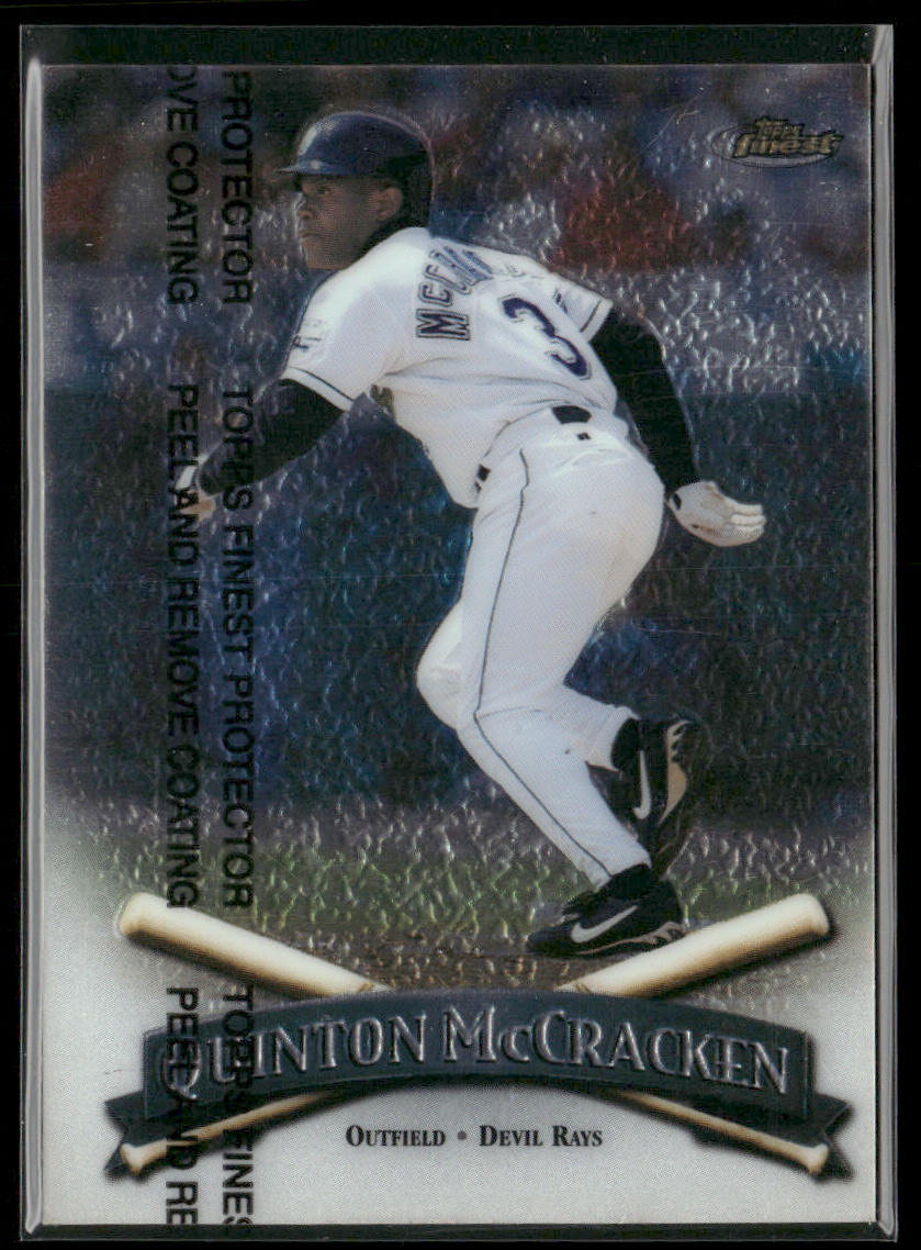 Quinton McCracken 1998 Finest #222 Tampa Bay Devil Rays