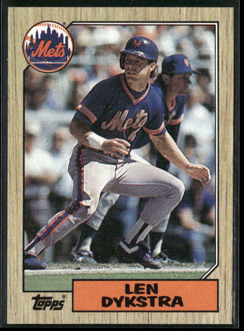 Len Dykstra 1987 Topps #295 New York Mets
