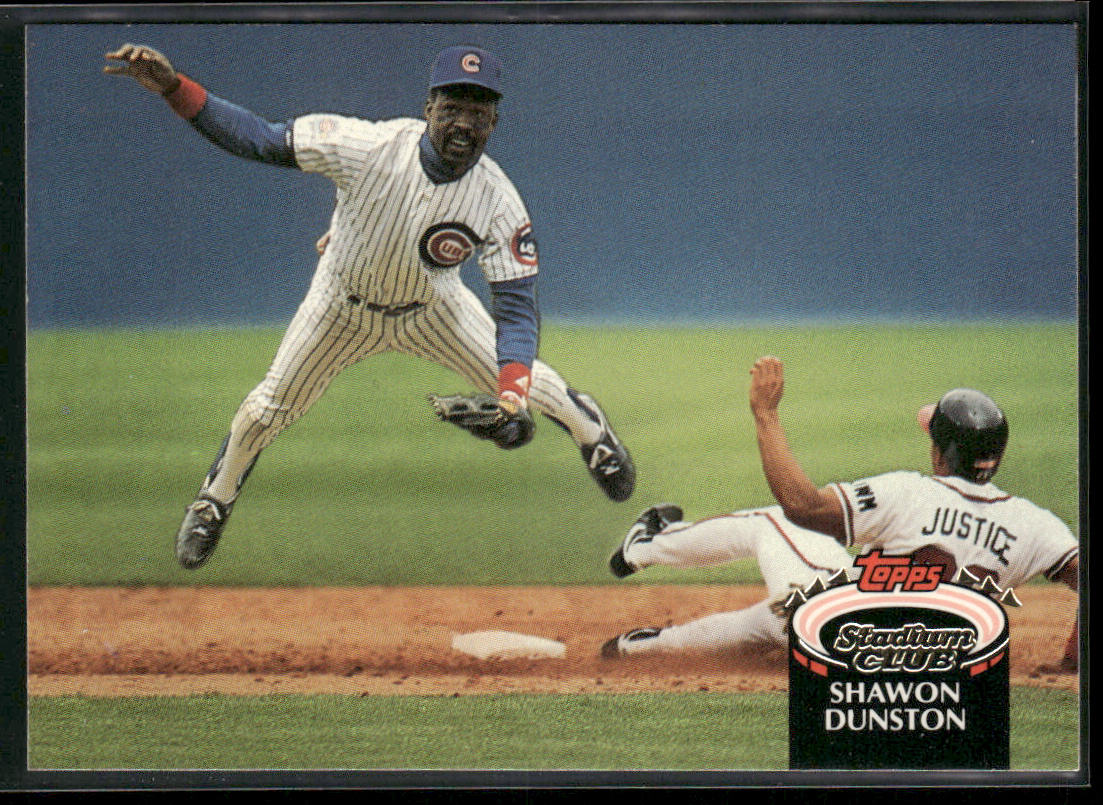Shawon Dunston 1992 Stadium Club #540b Chicago Cubs