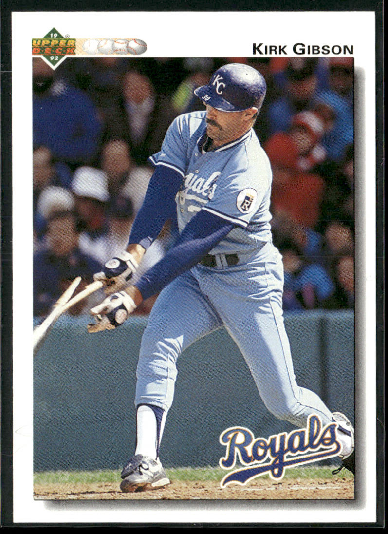 Kirk Gibson 1992 Upper Deck #180 Kansas City Royals