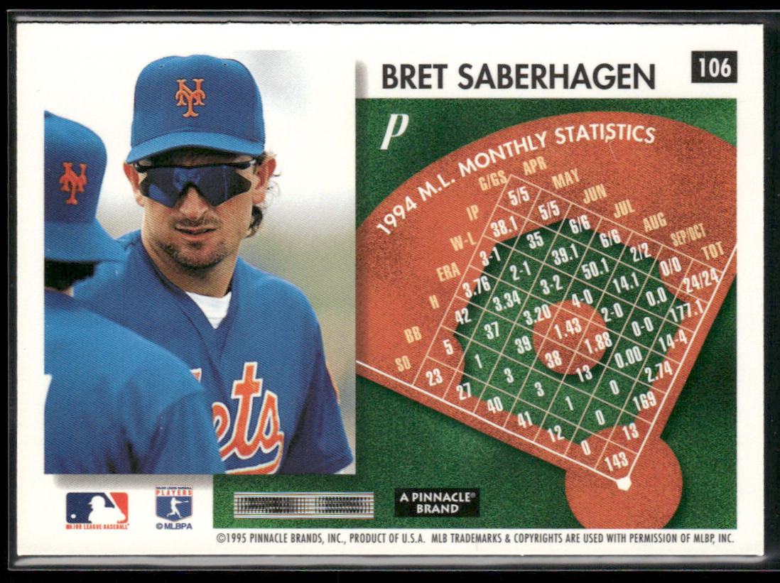 Bret Saberhagen 1995 Summit #106 New York Mets
