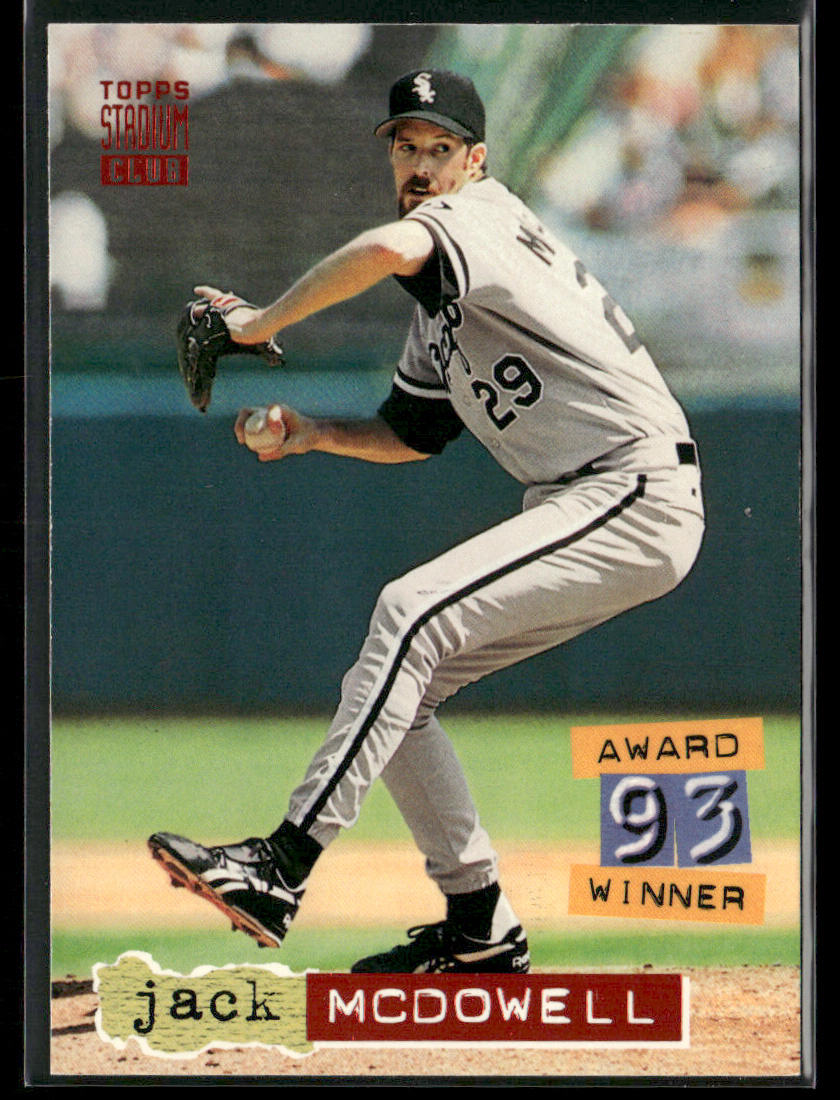 Jack McDowell 1994 Stadium Club #24 Chicago White Sox