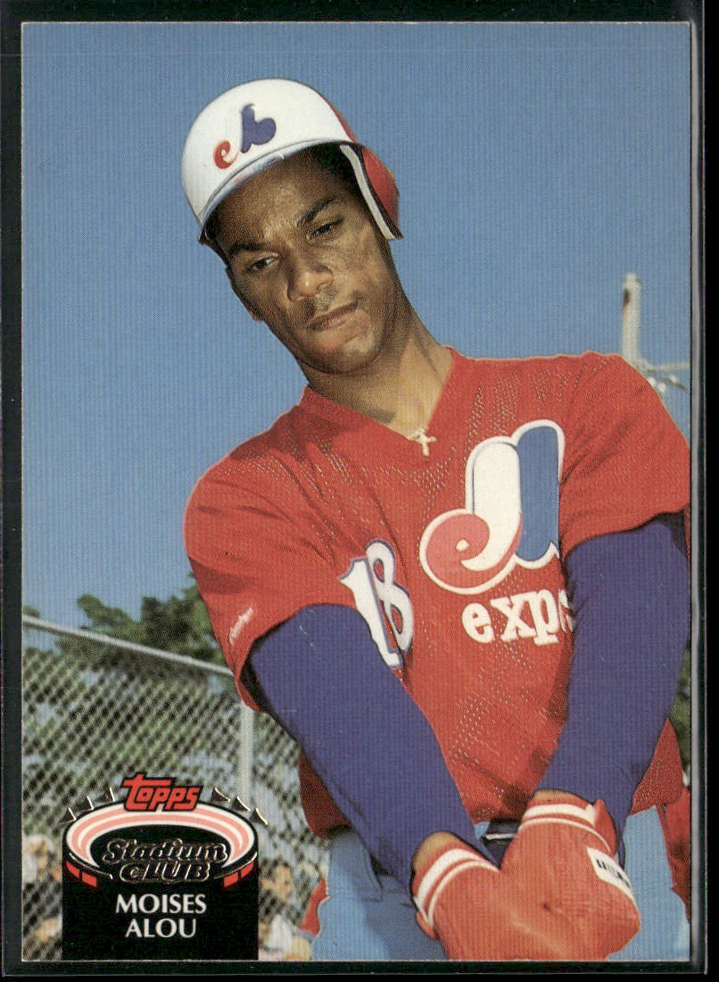 Moises Alou 1992 Stadium Club #519b Montreal Expos