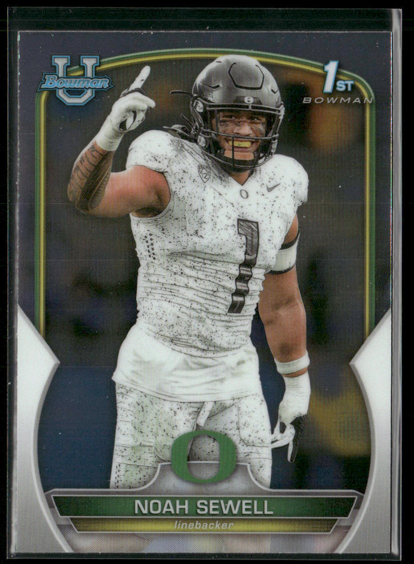 Noah Sewell 2022 Bowman University Chrome #57 Oregon Ducks