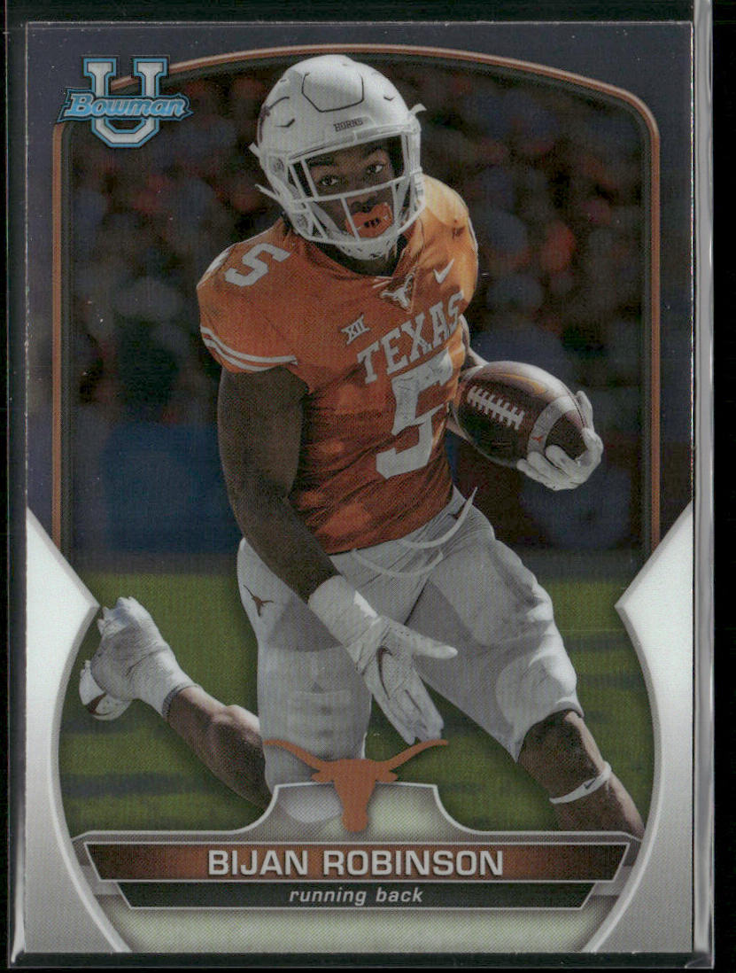 Bijan Robinson 2022 Bowman University Chrome #70 Texas Longhorns