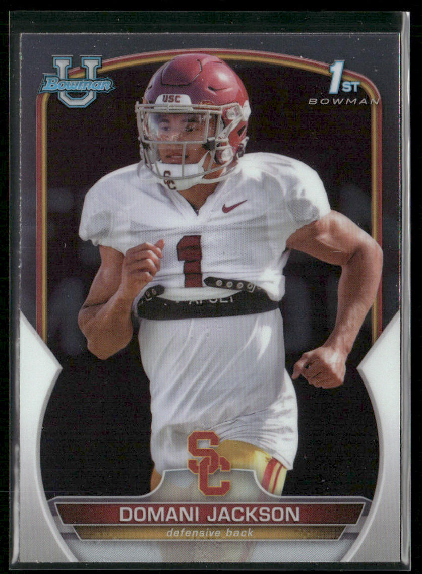 Domani Jackson 2022 Bowman University Chrome #91 USC Trojans