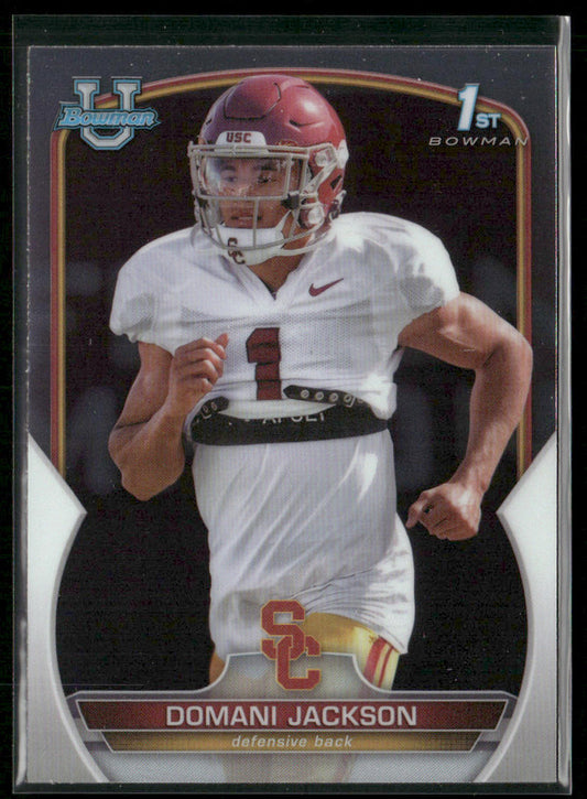 Domani Jackson 2022 Bowman University Chrome #91 USC Trojans