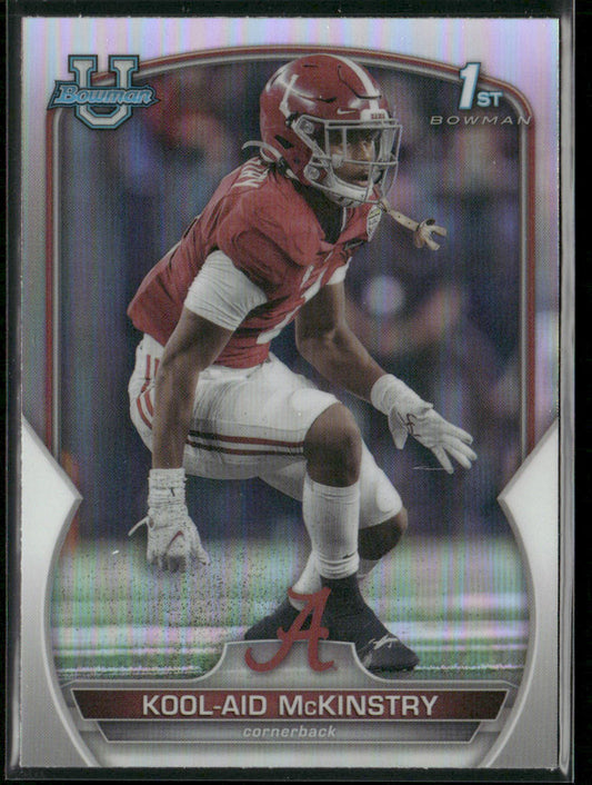 Kool-Aid McKinstry 2022 Bowman University Chrome Refractor #14 Crimson Tide