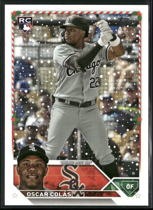 Oscar Colás 2023 Topps Holiday #H179 RC Chicago White Sox