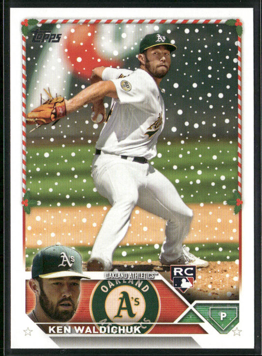 Ken Waldichuk 2023 Topps Holiday #H31 RC Oakland Athletics