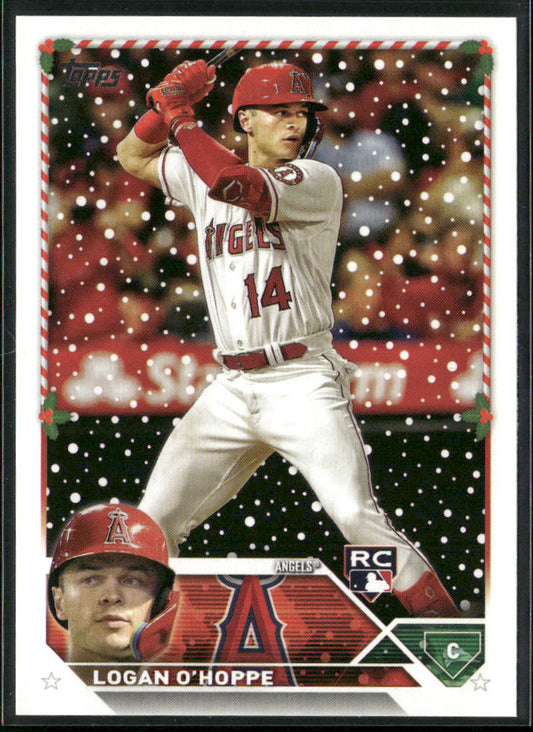 Logan O'Hoppe 2023 Topps Holiday #H144 RC Los Angeles Angels