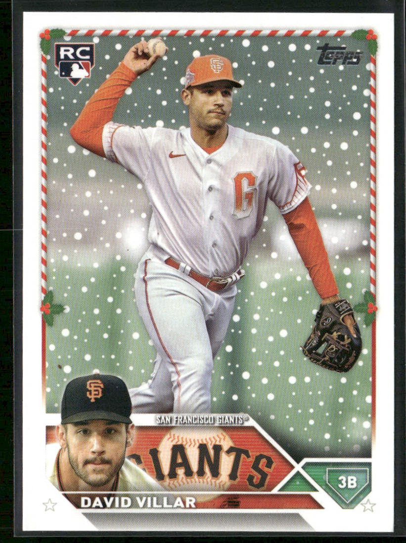 David Villar 2023 Topps Holiday #H161 RC San Francisco Giants
