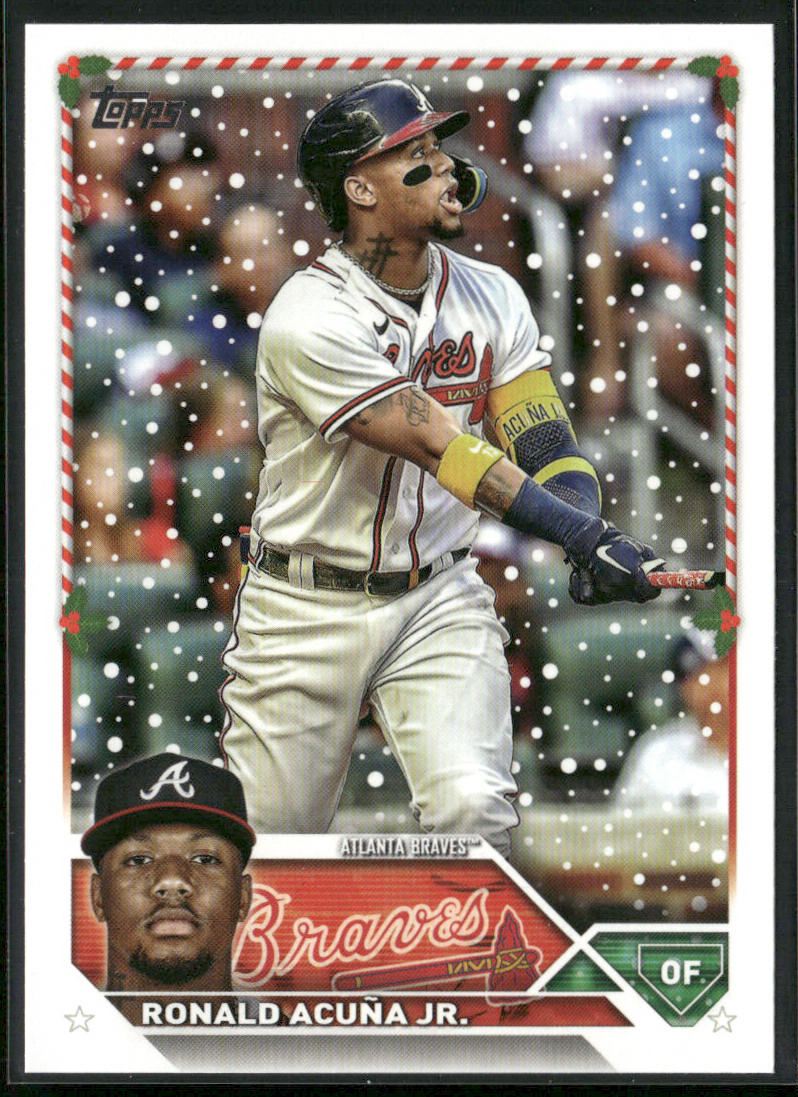 Ronald Acuña Jr. 2023 Topps Holiday #H43 Atlanta Braves front