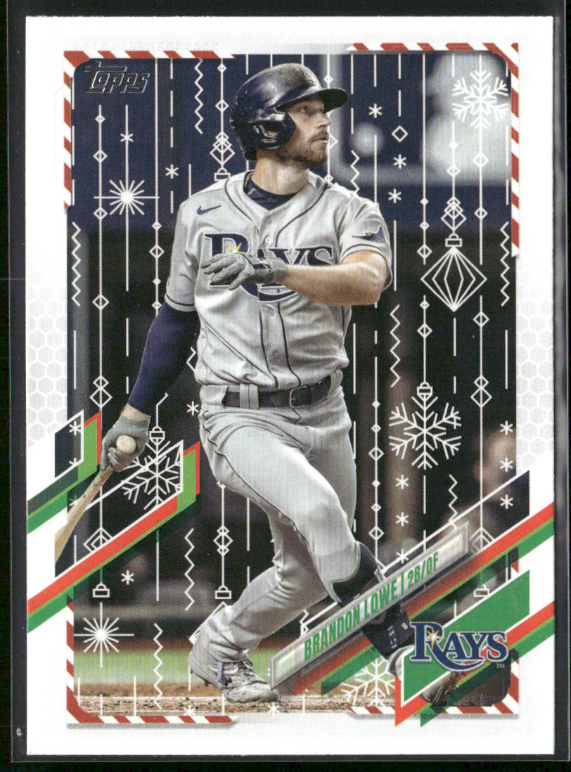 Brandon Lowe 2021 Topps Holiday #HW39 Tampa Bay Rays