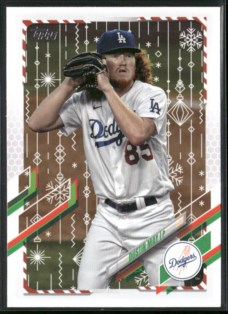 Dustin May 2021 Topps Holiday #HW81 Los Angeles Dodgers