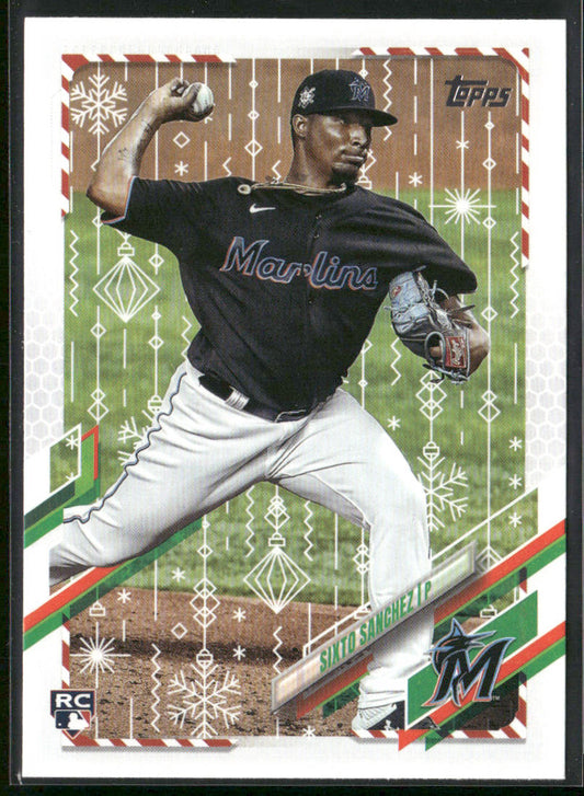 Sixto Sanchez 2021 Topps Holiday #HW38 RC Miami Marlins