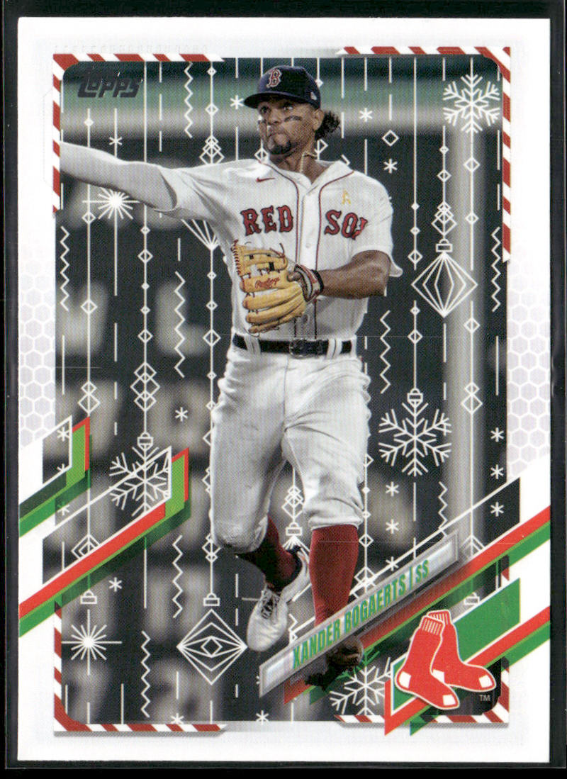 Xander Bogaerts 2021 Topps Holiday #HW36 Boston Red Sox