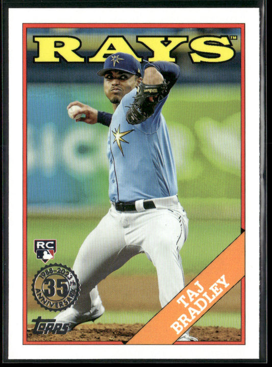 Taj Bradley 2023 Topps Update 1988 Topps Baseball 35th Anniversary #88US-2 Rays